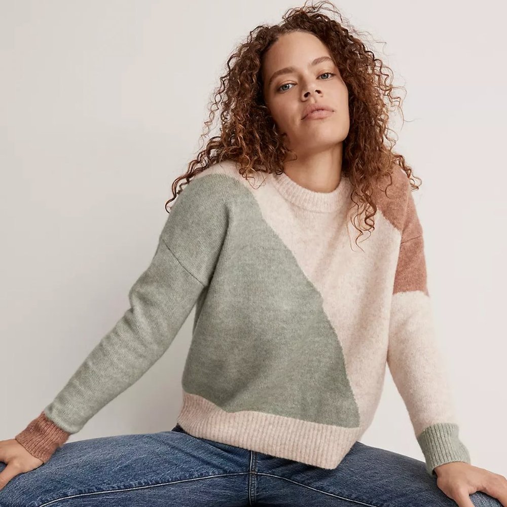 Cedarbrook Pullover Sweater in Colorblock